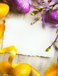 art Easter background with Easter eggs
