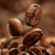 Closeup of coffee beans