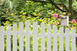 Foto: Gartenzaun mit Briefkasten Gartenzaun mit Briefkasten