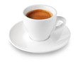 Foto: coffee cup on white background coffee cup on white background