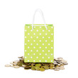A fényképek részletei Bright gift bag isolated on white