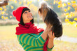 girl with dog