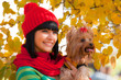 girl with dog