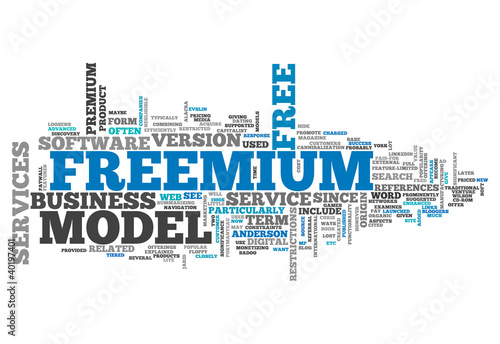 Illustration: Word Cloud "Freemium" Word Cloud "Freemium"