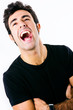 handsome and happy young man portrait