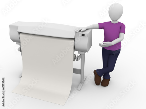 Illustration: Plotter worker Plotter worker