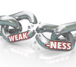 Weakness Word on Breaking Weak Chain Links