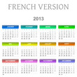 2013 French vectorial calendar