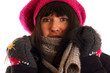 Foto: Portrait of a young woman in winter clothes Portrait of a young woman in winter clothes