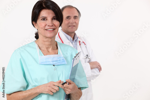 Photo: Two medical colleagues Two medical colleagues