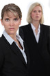 Serious businesswomen