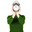 Uhr - Zeit   Person mit Uhr