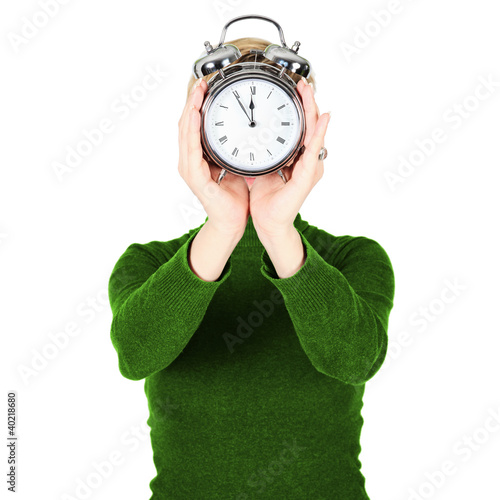 Photo: Uhr - Zeit Person mit Uhr Uhr - Zeit Person mit Uhr