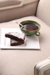 torta al cioccolato e tè
