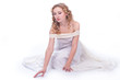 Foto: beautiful woman in white dress beautiful woman in white dress