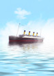 Titanic ship sailing in calm waters
