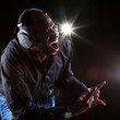 Young afro american dj