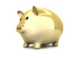 Goldenes Sparschwein