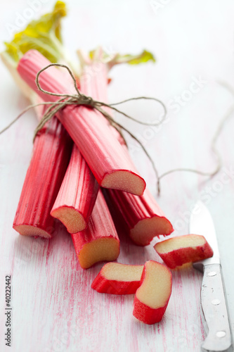Photo: fresh rhubarb fresh rhubarb