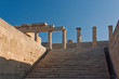 Columns of Greek acropolis in Lindos
