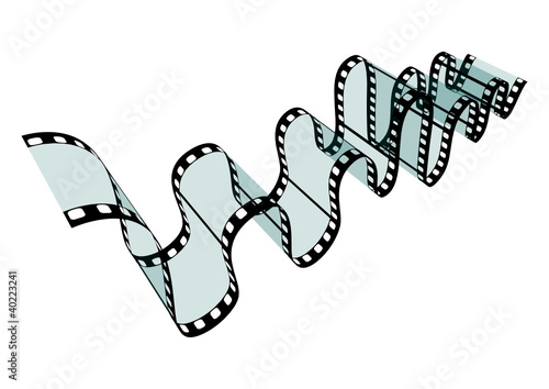 Vector: Filmstreifen, Fotostreifen, Negativ, transparent, Schlangenlinie Filmstreifen, Fotostreifen, Negativ, transparent, Schlangenlinie