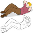 Man Doing Sit-ups