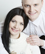 Portrait of beautiful smiling happy adult couple