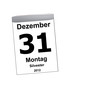 Kalender weiß - 31.12.2012