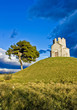 Idyllic chapel on the green hill Idyllic chapel on the green hill