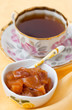 A cup of tea and jam