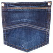 jeans pocket isolated on white. jeans pocket isolated on white.