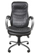 Black office armchair isolated on white background. Black office armchair isolated on white background.