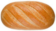 A loaf of bread isolated on the white background A loaf of bread isolated on the white background
