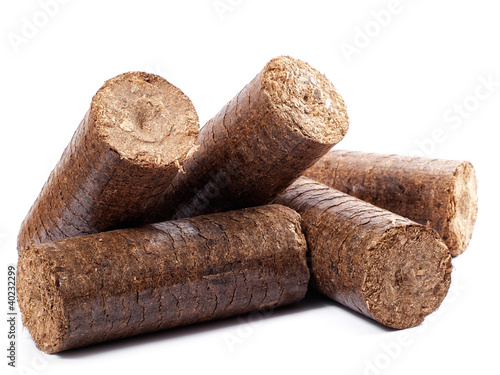 Photo: Wooden briquettes Wooden briquettes
