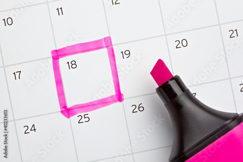 Photo: calendar marked important year calendar marked important year