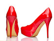 red high heel shoes