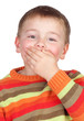 Mute child with blond hair