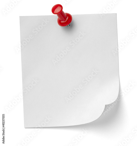 Foto: push pin and note paper office business push pin and note paper office business