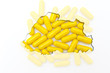 Outline map of bhutan with pills in the background for health an