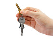 Hand and keys