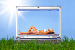 Summer holiday internet shopping