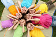 Foto: Group of children in the park Group of children in the park