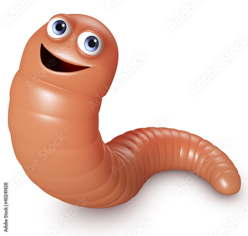 Illustration: cartoon worm cartoon worm