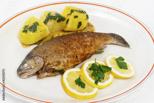 Photo: Forelle gebraten Forelle gebraten