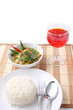 Chicken green curry is Thai food.