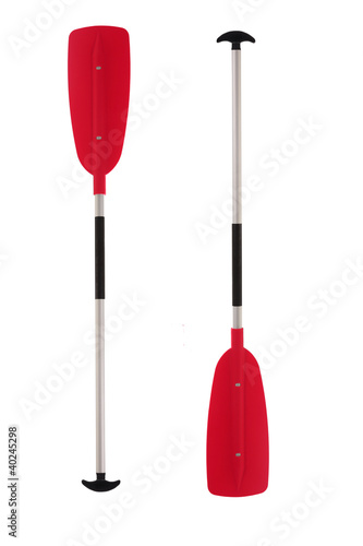 Photo: pagaia, Kayak Paddle Isolated on white background pagaia, Kayak Paddle Isolated on white background
