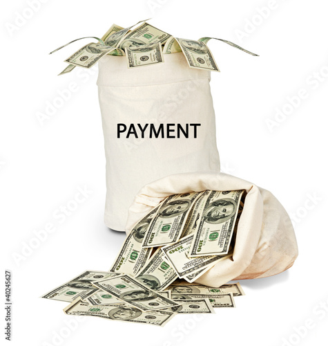Photo: Bag with payment Bag with payment