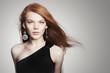Sexy young woman with scatter red hair Sexy young woman with scatter red hair