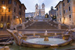 Rome - Spain stairs in morning Rome - Spain stairs in morning