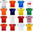 trikot set europa, 16 länder